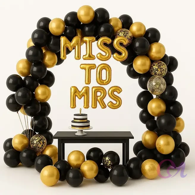 Chic Bride-to-Be Balloon Decor