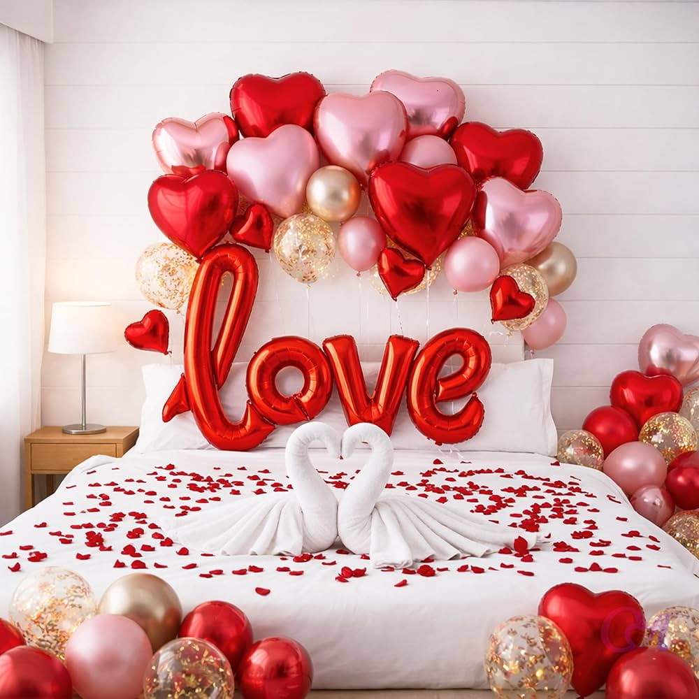 Heart Shape Romantic Surprise Setup
