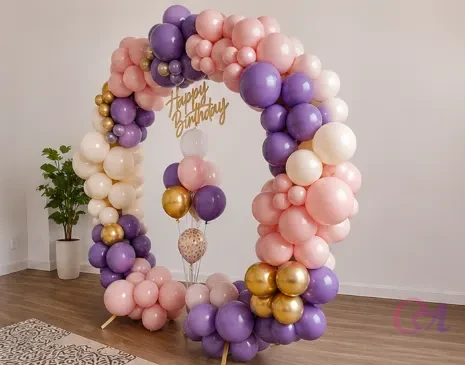 Pink - Green Themed Ring Setup Decor image 3