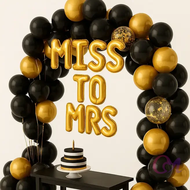 Chic Bride-to-Be Balloon Decor image 4