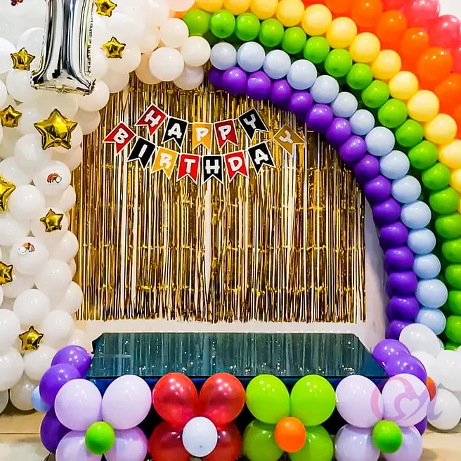 Rainbow Themed Birthday Decor image 3