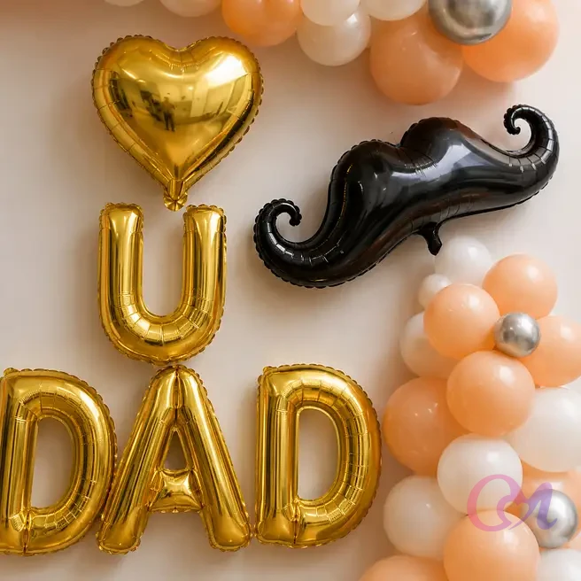 Mustache Theme Dad Decoration image 2