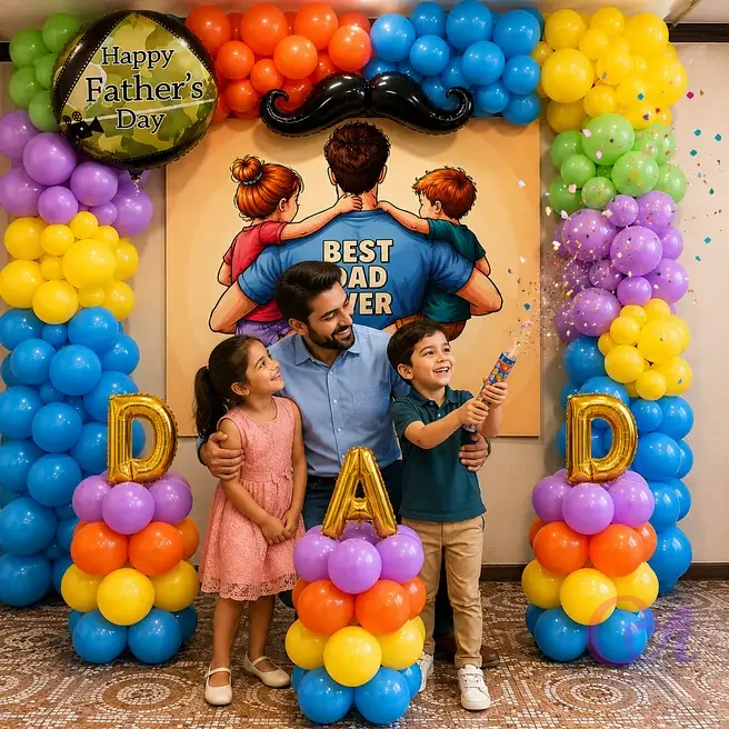 Best Dad Ever Backdrop Decoration image 3