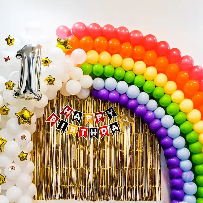Rainbow Themed Birthday Decor image 2