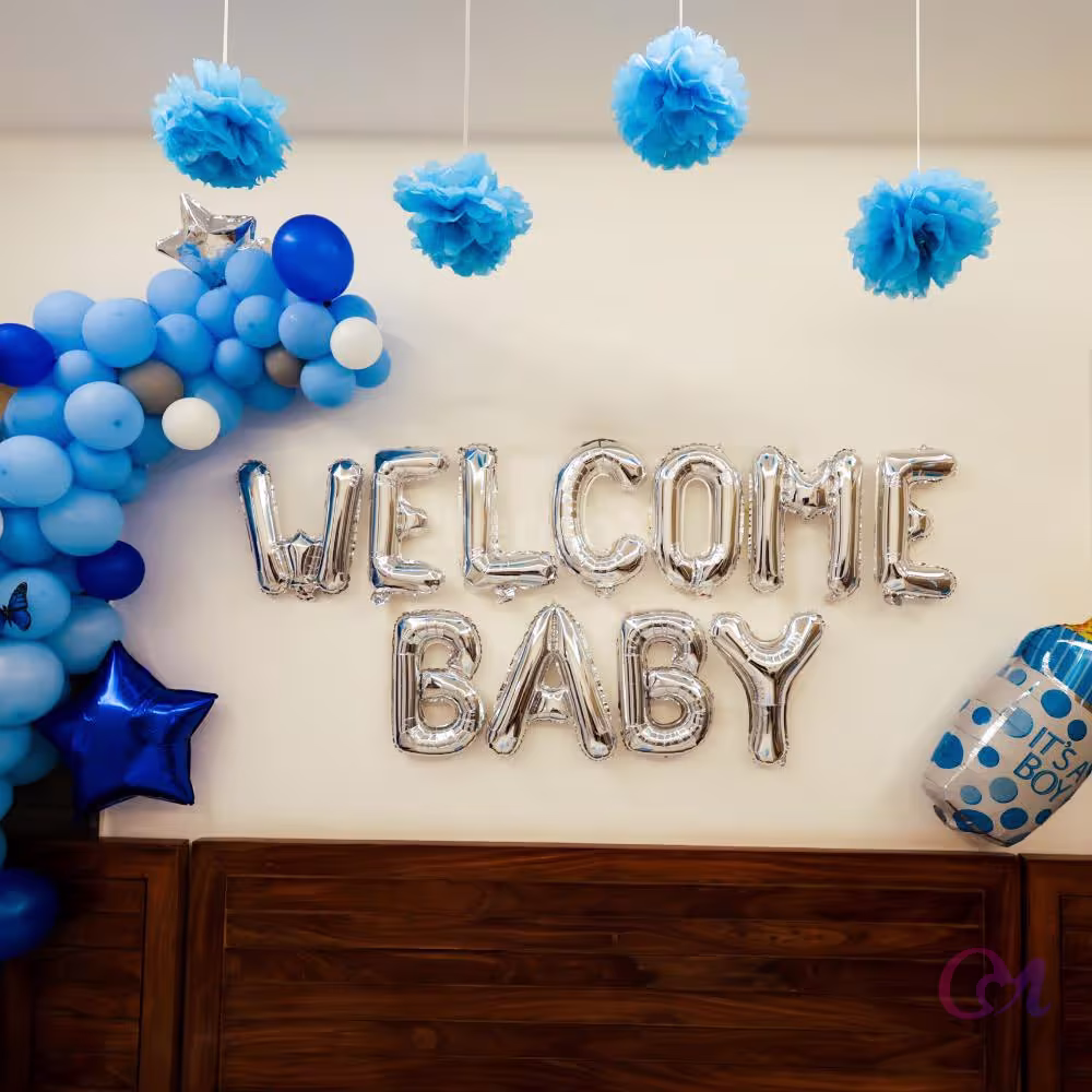 Blue-Themed Welcome Baby Room Decor image 2