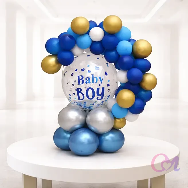 Beautiful Baby Boy Balloon Bouquet image 2
